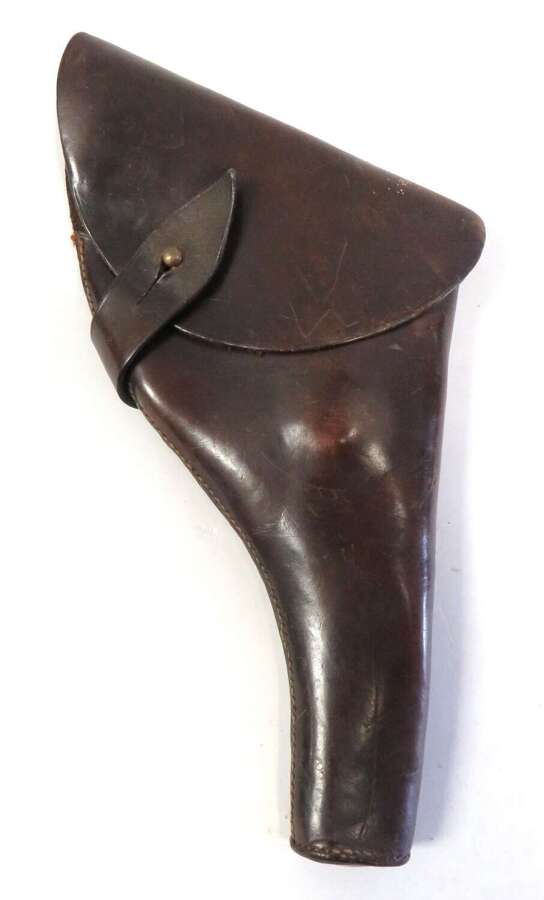 WW1 Officers Leather Sam Browne Webley Revolver Holster