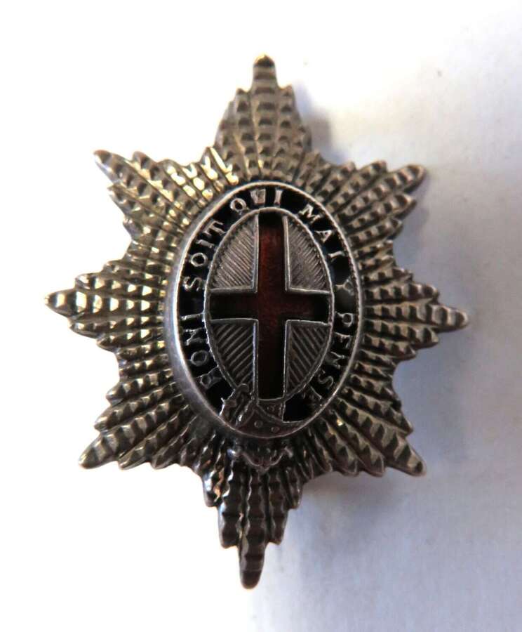 Coldstream Guards Officers Silver Beret / Field Service Badge