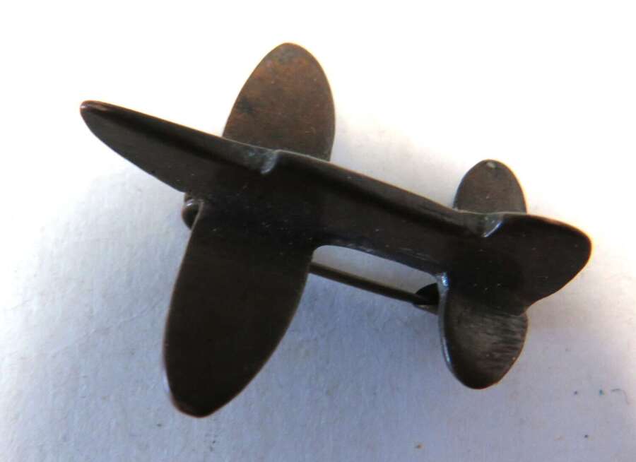 WW2 Copper "Penny" Spitfire Lapel Badge