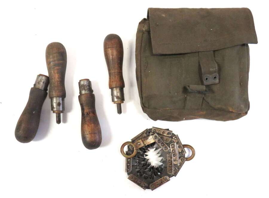 WW2 Pattern Engineers Folding Flexible Saw in Pouch