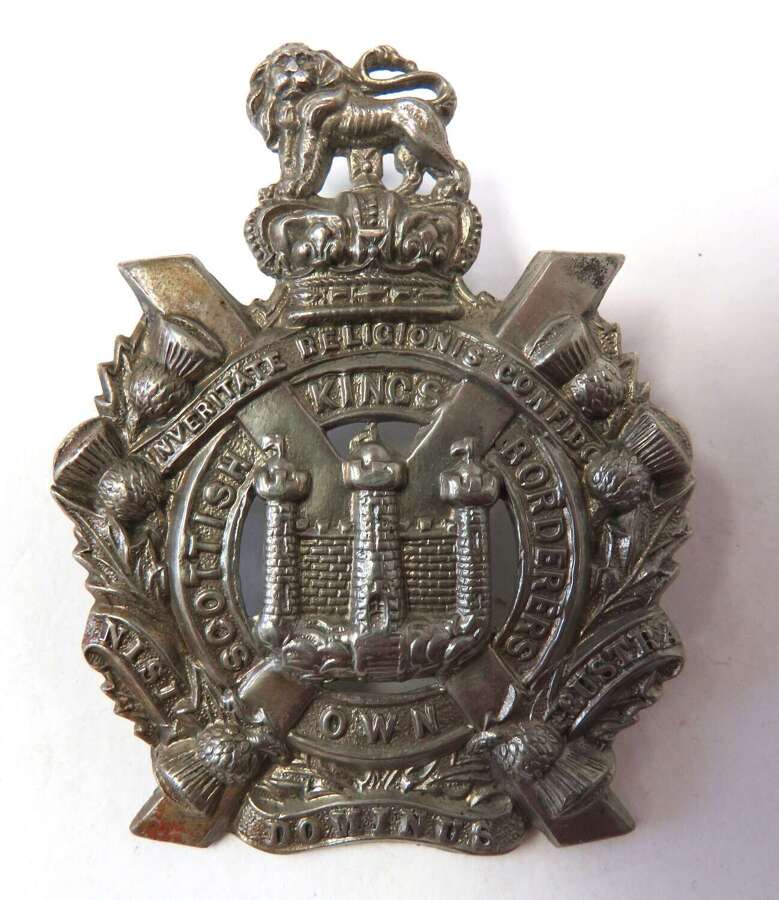 Scottish Kings Own Scottish Borderers Victorian OR's Glengarry Badge