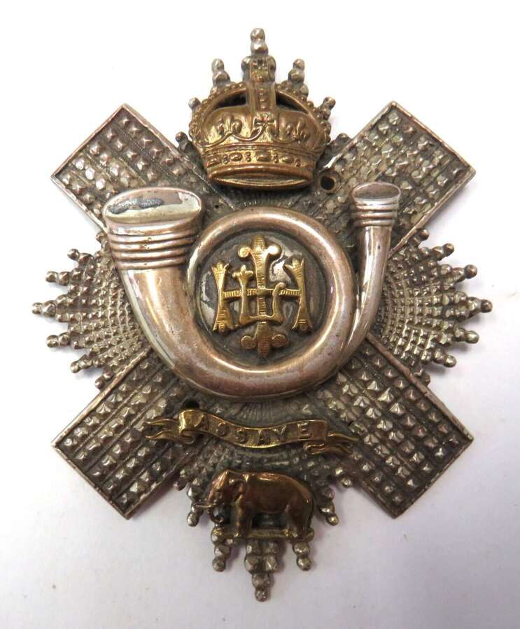 Post 1901 Highland Light Infantry Officers Shako Badge