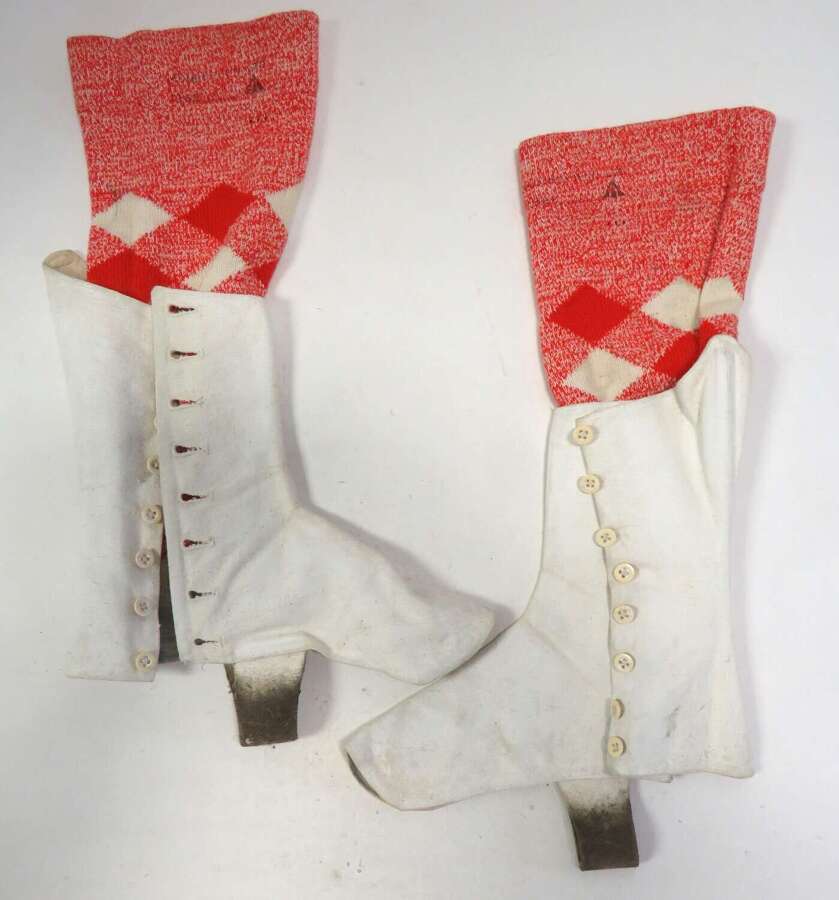 Pair of WW2 Pattern Scottish Military Spats and Socks