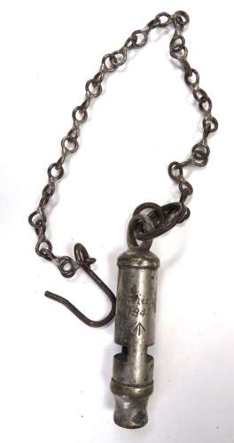WW2 Dated 1941 Military Issue Whistle