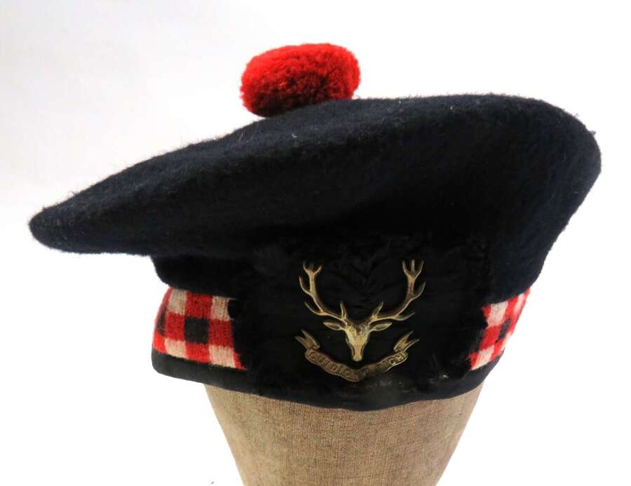 Post WW2 Seaforth Highlanders Scottish Balmoral Bonnet