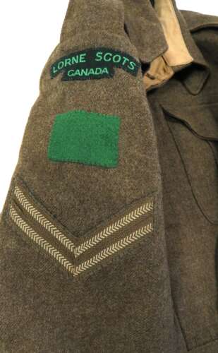 WW2 Canadian Battledress Jacket And Trousers . Lorne Scots 4th Canadian Division