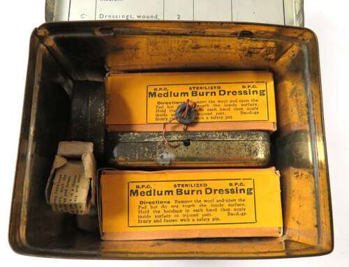 WW2 Home Front A.R.P Issue First Aid Tin and Contents