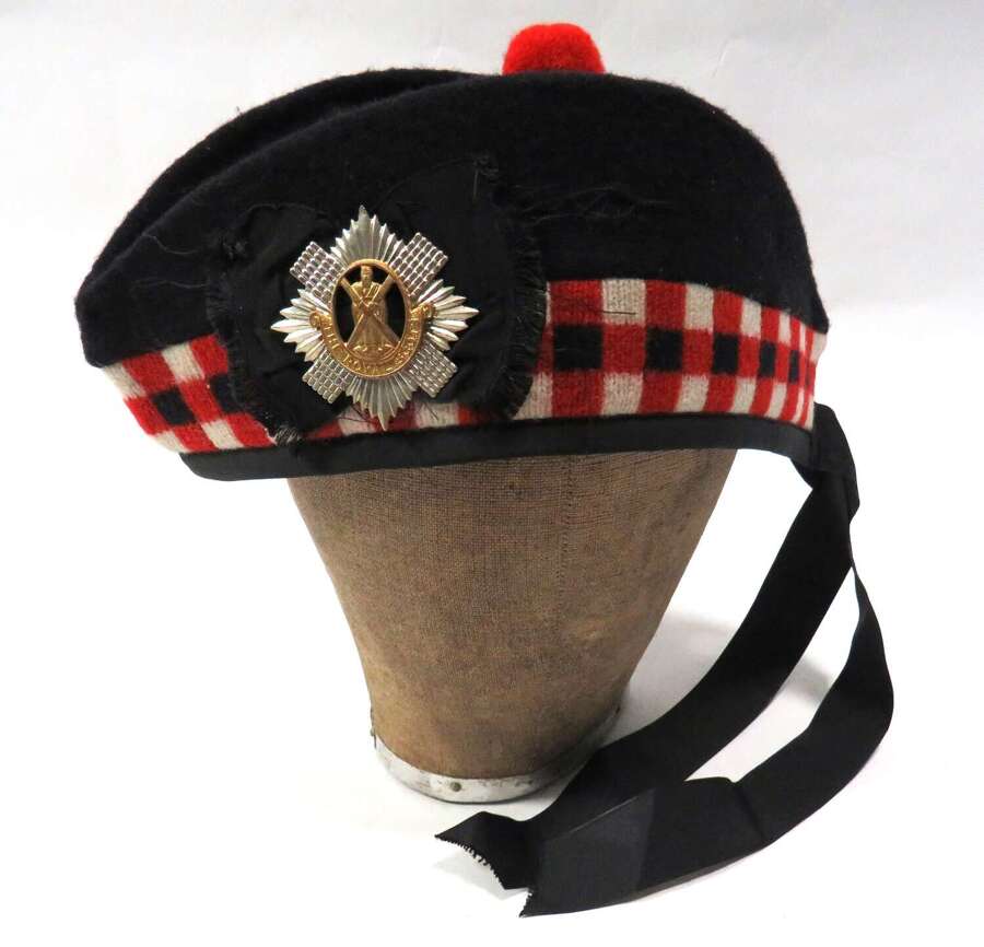 World War 2 Period Royal Scots Glengarry Hat