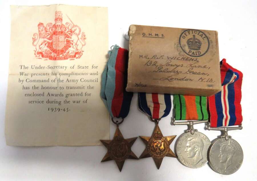 WW2 Attributed France & Germany Star Medal Group