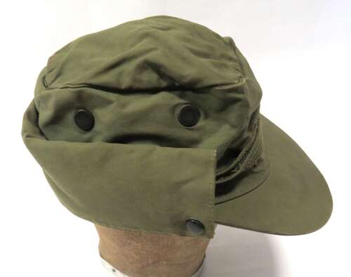 Rare 1950s British Army Cold Weather Combat Cap. Korean War Period