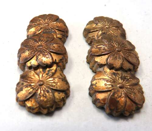 Pair of Original WW2 Japanese Sword Hilt Menuki Fittings