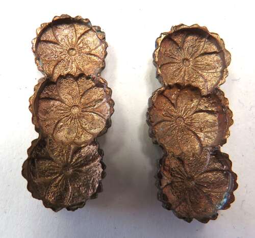 Pair of Original WW2 Japanese Sword Hilt Menuki Fittings