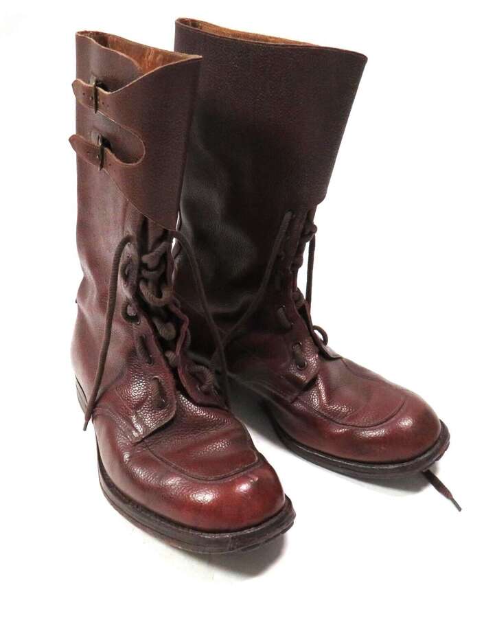 Pair of 1945 Dated British Officers High Top Service Dress Boots