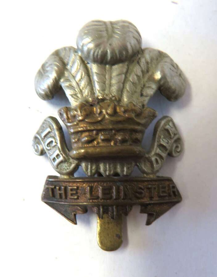 WW1 Irish "The Leinster" Regiment Other Ranks Cap Badge