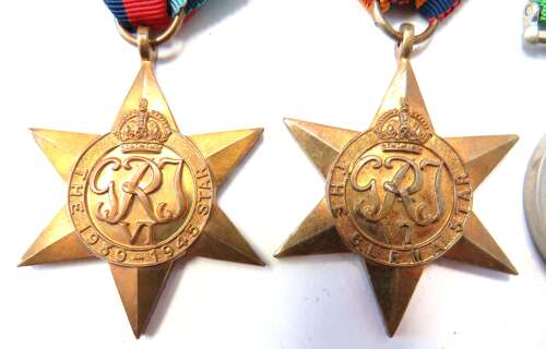 WW2 Burma Star Medal Group