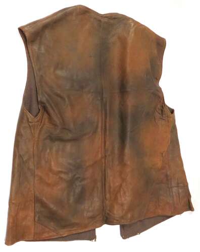 WW2 Dated 1942 British Issue Camouflage Pattern Leather Jerkin
