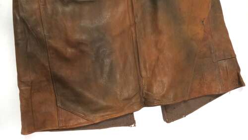 WW2 Dated 1942 British Issue Camouflage Pattern Leather Jerkin